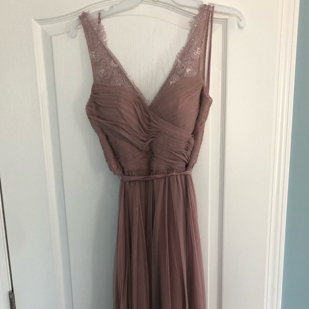 Hitherto full length bridesmaids dress